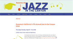 Desktop Screenshot of jazzinthecanyon.com