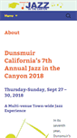 Mobile Screenshot of jazzinthecanyon.com